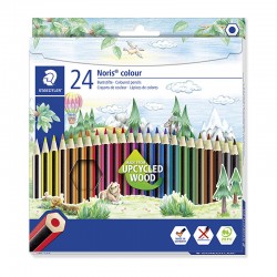 Staedtler Noris Hexagonal Coloured Pencils - Box of 24 - Assorted Colours