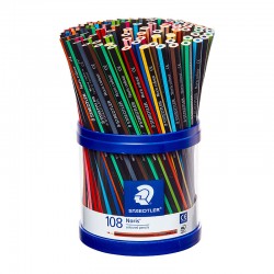 Staedtler Noris Coloured Pencils - Cup of 108 - Assorted Colours