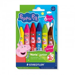 Staedtler 224 L1 Peppa Pig Crayons - Pack of 6 - Box of 6
