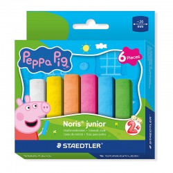 Staedtler 2365 L1 Peppa Pig Sidewalk Chalks - Pack of 6 - Box of 10