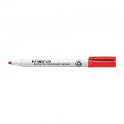 Staedtler Lumocolor Whiteboard Compact Markers Bullet - Red - Box of 10