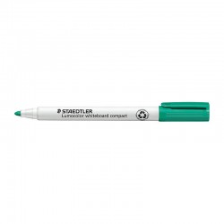 Staedtler 341 Lumocolor Whiteboard Markers - Compact - Green - Box of 10
