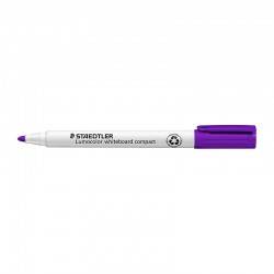 Staedtler LumoColor White BoardComp Ballpoint Pen Purple - Box of 10