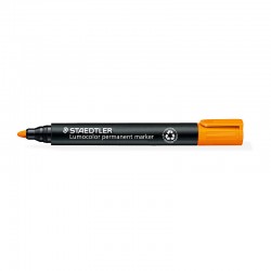 Staedtler 352 Permanent Markers - Bullet Tip - Orange - Box of 10