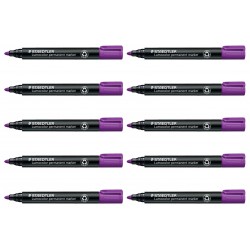 Staedtler 352 Permanent Markers - Bullet Tip - Violet - Box of 10