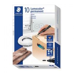 Staedtler Permanent Marker 352 Bullet Black - Box of 10