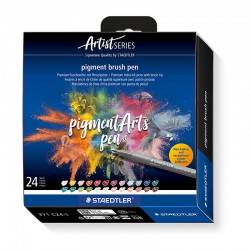 Staedtler 371 Pigment Brush Pens - Pack of 24