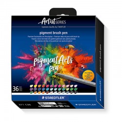Staedtler 371 Pigment Brush Pens - Pack of 36