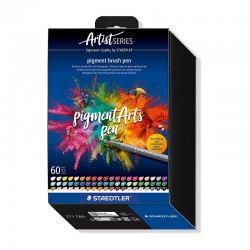 Staedtler 371 Pigment Brush Pens - Pack of 60