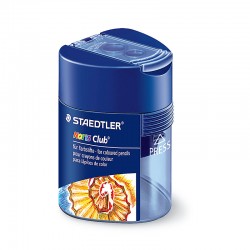 Staedtler 512F Triangular Double-hole Sharpener -  Blue - Box of 10