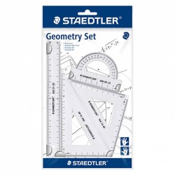 Staedtler Geometry Set 4pc Transparent