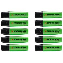 Stabilo Boss Highlighter Green - Box of 10