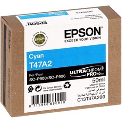 Epson T47A2 UltraChrome Pro10 Cyan Genuine Ink Cartridge (C13T47A200)