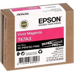 Epson T47A3 UltraChrome Pro10 Magenta Genuine Ink Cartridge (C13T47A30N)