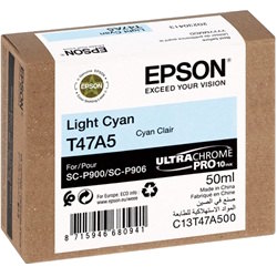 Epson T47A5 UltraChrome Pro10 Light Cyan Genuine Ink Cartridge (C13T47A500)