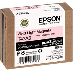 Epson T47A6 UltraChrome Pro10 Light Magenta Genuine Ink Cartridge (C13T47A60N)