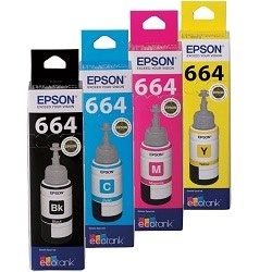8 Pack Epson T664 Genuine Bundle