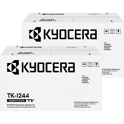 2 Pack Kyocera TK-1244 Genuine Bundle