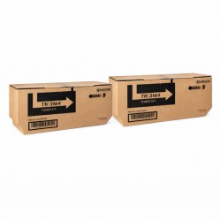 2 Pack Kyocera TK-3164 Genuine Toner Cartridges