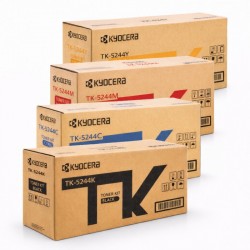 8 Pack Kyocera TK-5244 Genuine Toner Cartridges