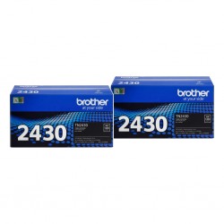 2 Pack Brother TN-2430 Genuine Toner Cartridges