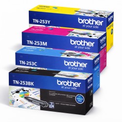 4 Pack Brother TN-253 Genuine Toner Cartridges