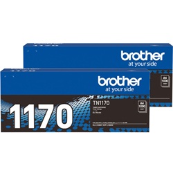 2 Pack Brother TN1170 Genuine Toner Cartridges