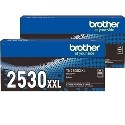 2 Pack Brother TN2530XXL Genuine Bundle