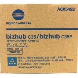 Konica Minolta TNP22C Cyan (A0X5492) (Genuine) Konica Minolta TNP22C Cyan (A0X5492) (Genuine)