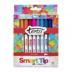 Texta Smart Tip Colouring Marker - Pack of 20