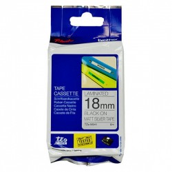 5 Pack Brother TZe-M941 Black on Matt Silver Laminated Label Tape - 18mm x 8m
