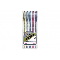 uni-ball Signo UM-120 Gel Ink - Noble Metal Colours - Wallet of 5