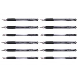 uni-ball Signo UM-151S Gel Grip Rollerball Pens 0.7mm - Black - Box of 12