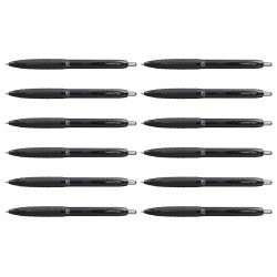 uni-ball Signo 307 Retractable Gel Pens - Black - Box of 12