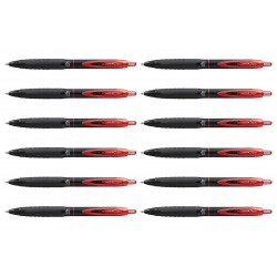 uni-ball Signo 307 Retractable Gel Pens - Red - Box of 12