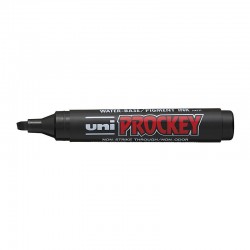 uni Prockey Permanent Markers PM-126 Chisel Tip - Black - Box of 12