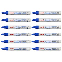 uni Paint Markers PX-20 Medium Bullet Tip - Blue - Box of 12