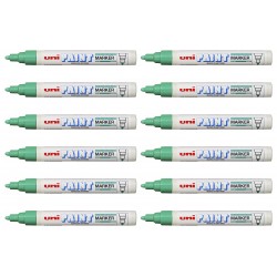 uni Paint Markers PX-20 Medium Bullet Tip - Green - Box of 12