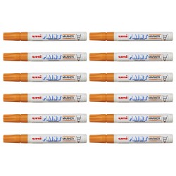 uni Paint Markers PX-20 Medium Bullet Tip - Orange - Box of 12