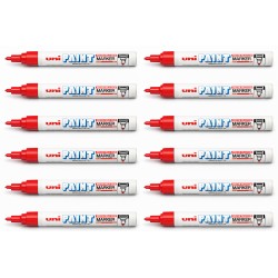 uni Paint Markers PX-20 Medium Bullet Tip - Red - Box of 12