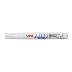 uni Paint Markers PX-20 Medium Bullet Tip - White - Box of 12