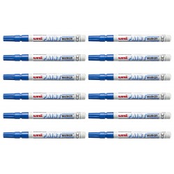 uni Paint Markers PX-21 Fine Bullet Tip - Blue - Box of 12