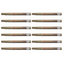 uni Paint Markers PX-21 Fine Bullet Tip - Gold - Box of 12