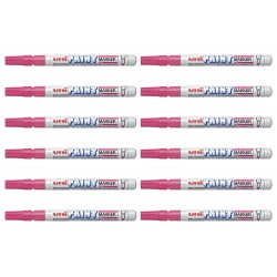 uni Paint Markers PX-21 Fine Bullet Tip - Pink - Box of 12