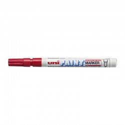 uni Paint PX-21 Markers - Bullet Tip - Red - Box of 12