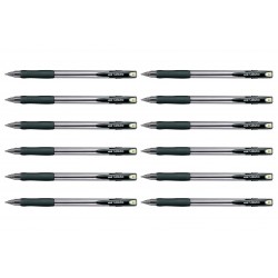 uni Lakubo Ballpoint Pens 1.4 Black - Box of 12