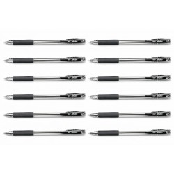 uni Lakubo Ballpoint Pens 0.7 Black - Box of 12
