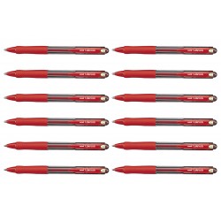 uni Laknock Ballpoint Pens 1.4 Red - Box of 12