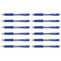 uni Laknock Ballpoint Pens 0.7 Blue - Box of 12