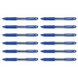 uni Laknock Ballpoint Pens 1.0 Blue - Box of 12